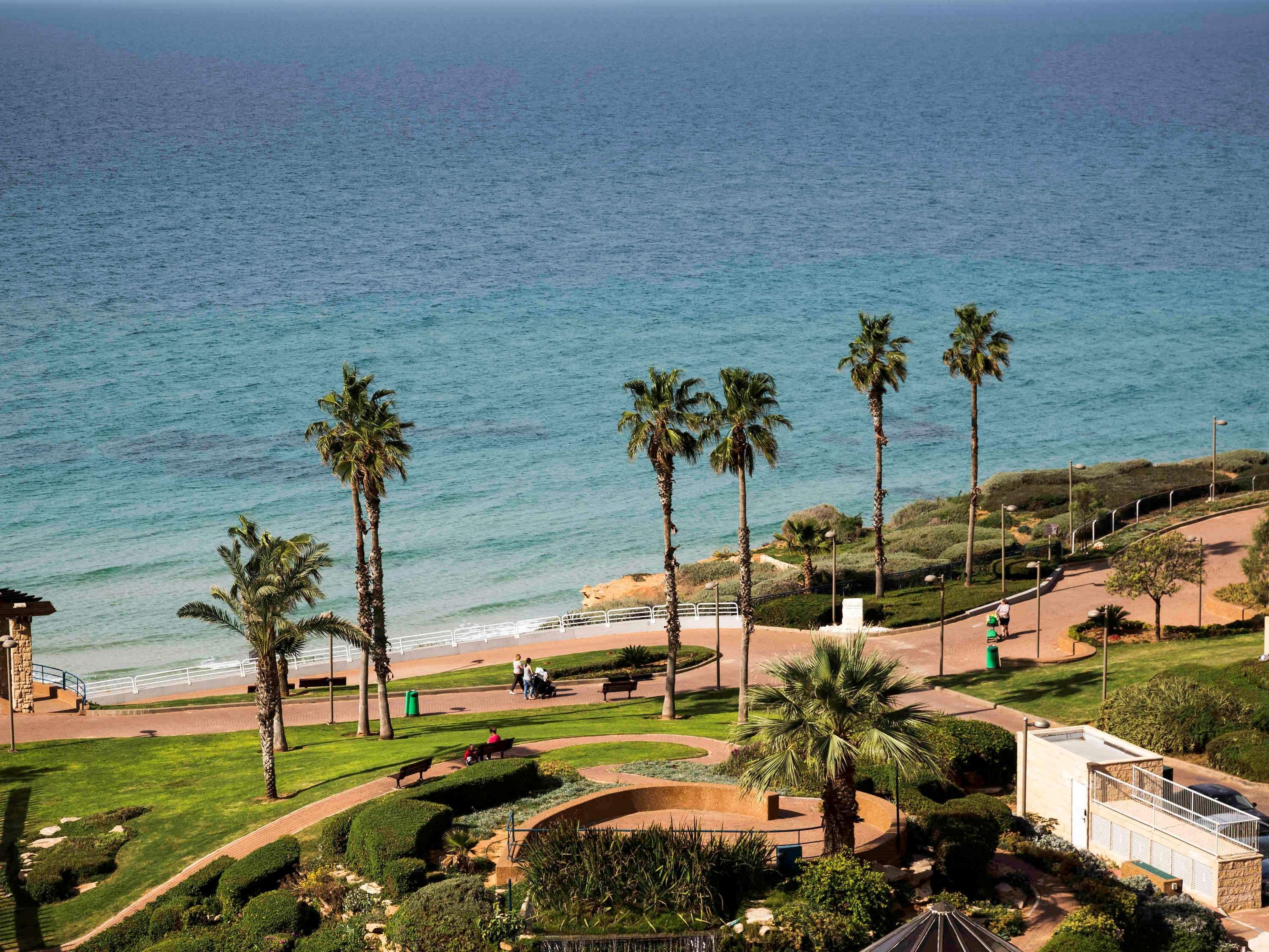 David Tower Hotel Netanya By Prima Hotels - 16 Years Plus Exterior foto View of the Mediterranean Sea from the campus